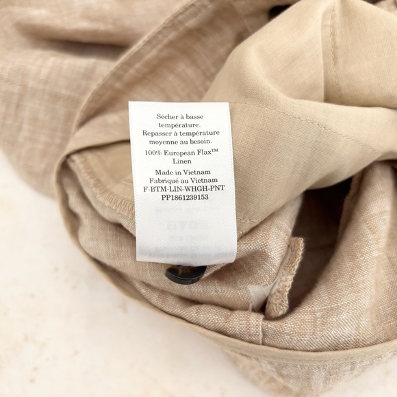 Everlane the Linen Way-High Drape Pant, Cornstalk Chambray - Picture 7 of 7